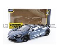 Voiture Miniature de Collection TOYS 1-24 - MCLAREN 720S - Fast And Furious - Hobbs & Shaw - Silver Anthracit - 30754S