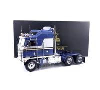 Voiture miniature de collection - KENWORTH K100 Aerodyne 1976 - Échelle 1/18 - Bleu / Argent - Réf. RK180144BL