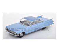 Voiture miniature de collection - KK SCALE MODELS - CADILLAC Series 62 Coupe Deville - 1961 - Échelle 1/18 - Blue Metallic