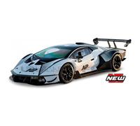 Voiture miniature de collection - LAMBORGHINI - Essenza SCV - BBURAGO 1/24 - Blanc/Noir - 28023W