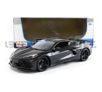 Voiture Miniature de Collection - MAISTO 1/18 - CHEVROLET Corvette C8 Stingray - 2020 - Grey