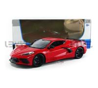 Voiture Miniature de Collection - MAISTO 1/18 - CHEVROLET Corvette C8 Stingray - 2020 - Red - 31447R