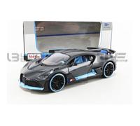 Voiture miniature de collection - MAISTO - BUGATTI Divo - 1/24 - 2018 - Noir/Bleu