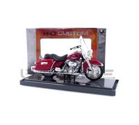 Voiture miniature de collection - MAISTO - FLHR Road King - Échelle 1/18 - Rouge - 1999
