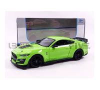 Voiture Miniature de Collection - MAISTO - FORD Mustang Shelby GT 500 - 2020 - Vert / Noir - 1/24