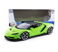 Voiture miniature de collection - MAISTO - LAMBORGHINI Centenario 2016 - 1/18 - Vert - Réf. 31386GR