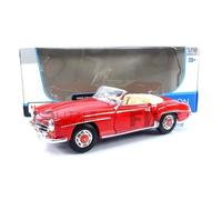 Voiture miniature de collection - MAISTO - Mercedes-Benz 190 SL (1955) - Échelle 1/18 - Rouge - Réf. 31824R