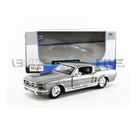 Voiture Miniature de Collection - MAISTO - Mustang GT - 1967 - Gris - 1/24 - Pour Adultes