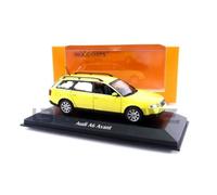 Voiture Miniature de Collection - MAXICHAMPS 1/43 - AUDI A6 Avant - Jaune - Blanc