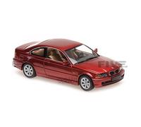 Voiture Miniature de Collection - MAXICHAMPS 1/43 - BMW Serie 3 Coupe (E46) - Red Metallic