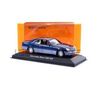 Voiture Miniature de Collection - MAXICHAMPS 1/43 - MERCEDES-BENZ 600 SEC Coupe - Blanc et Bleu
