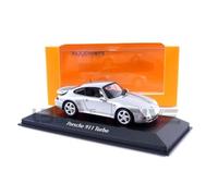 Voiture Miniature de Collection - MAXICHAMPS 1/43 - PORSCHE 911 Turbo S (993) - 1995 - Silver