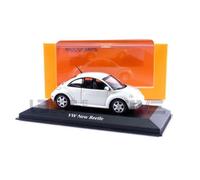 Voiture Miniature de Collection - MAXICHAMPS 1/43 - VOLKSWAGEN New Beetle - 1998 - Silver - 940058000