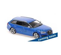 Voiture miniature de collection - MAXICHAMPS - AUDI RS6 Avant - Échelle 1/43 - 2007 - Blue Metallic