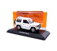 Voiture miniature de collection - MAXICHAMPS - MITSUBISHI Pajero SWB - Échelle 1/43 - Blanc - Détails argentés