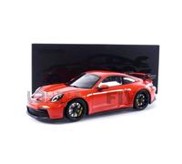 Voiture Miniature de Collection - MINICHAMPS 1/18 - PORSCHE 911 (992) GT3 - Orange - Blanc