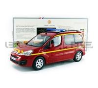 Voiture Miniature de Collection NOREV 1-18 - CITROEN Berlingo - Pompiers 2017 - Red / Yellow - 181641 G