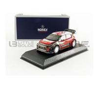 Voiture Miniature de Collection NOREV 1-43 - CITROEN C3 WRC - Rallye de Pologne 2017 - Red / Black - 155363 - Metal G