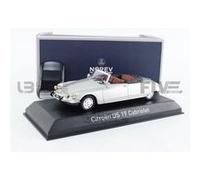Voiture Miniature de Collection NOREV 1-43 - CITROEN DS 19 Cabriolet - 1965 - Pearl Grey - 157084 G