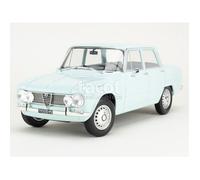 Voiture miniature de collection - NOREV - Alfa Romeo Giulia Ti 1964 - 1/18 - Bleu Sky - Monté métal