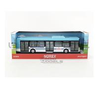Voiture miniature de collection - NOREV - IRISBUS Bus - Échelle 1/43 - Bleu/Blanc - Réf. 431010BL
