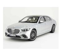 Voiture miniature de collection - NOREV - Mercedes S Class AMG Line W222 2021 - Échelle 1/18 - Gris métallisé - Métal monté