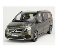 Voiture miniature de collection - NOREV - Mercedes V-Class AMG Line 2018 - Indium Grey - Échelle 1/18 - Monté métal