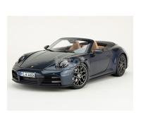 Voiture miniature de collection - NOREV - Porsche 911/992 Carrera S Cabriolet 2024 - 1/18 - Yatching Blue Metal - Monté métal