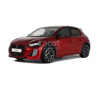 Voiture miniature de collection - Peugeot New 208 GT Hybrid 2024 - Red Elixir - 1/18 - Résine Exclusivité Revendeurs