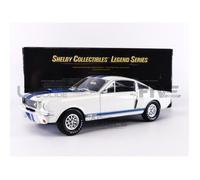 Voiture miniature de collection - SHELBY160 - Ford Mustang Shelby GT 350 - Échelle 1/18 - Blanc/Bleu