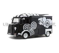 Voiture Miniature de Collection SOLIDO 1-18 - CITROEN Type HY - Breizh 1969 - Black / White - 1804812 - Metal G