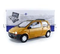 Voiture Miniature de Collection SOLIDO 1-18 - RENAULT Twingo Open Air - 1993 - Yellow Indian - 1804003 - Metal G