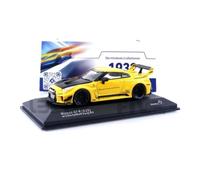 Voiture Miniature de Collection - SOLIDO - NISSAN GTR-35 LWBK Silhouette - Jaune