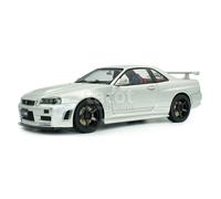 Voiture miniature de collection - SOLIDO - Nissan Skyline GT-R Z Tune R34 1999 - 1/18 - Monté métal - Gris