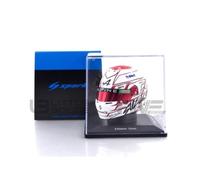 Voiture miniature de collection - SPARK - 1/5 - Casque Esteban Ocon - Japan GP 2023 - Blanc/ Rouge