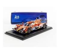 Voiture Miniature de Collection - SPARK - ORECA 07 Gibson LMP2 - 1/43 - Le Mans 2017 - Orange/Noir