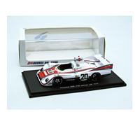 Voiture miniature de collection - SPARK - Porsche 936 - Vainqueur 24h Le Mans 1976 - Échelle 1/43 - Blanc/Rouge/Bleu