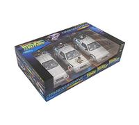 Voiture miniature - GLOBO - WELLY DELOREAN BTW I-II-III - Retour vers le futur - Echelle 1:24