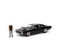 Voiture 1:24 Dodge Charger with Dom Toeretto Figure Black FF 1970