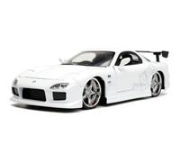 Voiture miniature - JADA - Mazda RX-7 1993 - Échelle 1:24 - Couleur blanche - Moulée sous pression