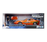 Voiture Miniature - JADA TOYS - TOYOTA Supra - 1/24 - Fast And Furious - 1995 - Orange