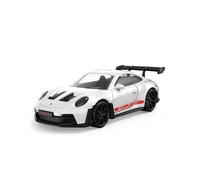 Jamara Voiture miniature Porsche 911 GT3 RS 1:43 Carrosserie en métal Blanche