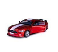 Jamara Voiture miniature Ford Mustang GT 1:42 Diecast – Portes ouvrantes, fermeture manuelle – Rouge