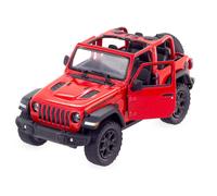 Ulysse Voiture miniature Jeep Wrangler Rétrofriction Portières ouvrantes Rouge