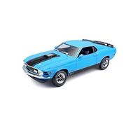 Voiture Miniature Maisto Ford Mustang Mach 1 (1970) - Bleu - Échelle 1:18
