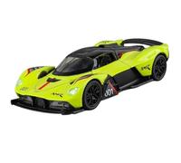 Voiture Miniature Modèle Réduit De Voiture en Alliage Moulé sous Pression Aston Martin Valkyrie AMR 001 Échelle 1:32 Collection Son Et Lumière Répliques de Voitures(Yellow)