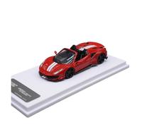 Voiture Miniature Novitec 488 en Alliage Rouge Édition Limitée Cabriolet Rare Et De Collection À L'échelle 1:64