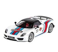 Voiture Miniature Porsche 918 Super Sports Car Alliage Moulé sous Pression Modèle De Voiture Collection De Recyclage Son Et Lumière 1:18 Modèle en Alliage(NO.23 with Box)