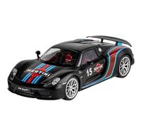 Voiture Miniature Porsche 918 Super Sports Car Alliage Moulé sous Pression Modèle De Voiture Collection De Recyclage Son Et Lumière 1:18 Modèle en Alliage(NO.15 with Box)