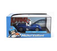 Voiture modèle moulé sous pression 1/43 Michel Vaillant Collection Comic Vaillante LM07 Altaya y compris les figures et vitrine en plastique